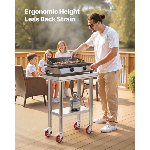 Stainless steel prep table - steel,